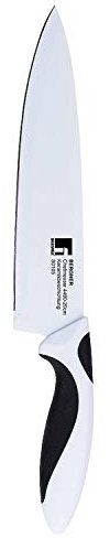 Bergner Black & White - Couteau Chef 20cm en Acier Inoxydable et céramique