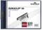 Durable Hunke & Jochheim Klemm-Mappe (Duraclip 30 Querformat, Hartfolie) 30 Blatt transparent/dunkelblau
