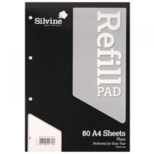 Silvine A4RPP - A4 Refill Pad Plain PK6