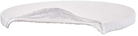 Casatessile - Tischschoner Rund Polyester | 135 cm Durchmesser | Schutz für empfindliche Oberflächen | Gummizug für sicheren Halt | Made in Italy, Weiß
