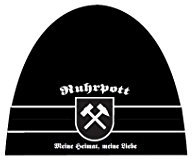 TS24DIREKT Ruhrpott Strickmütze mit Schriftzug und Wappen