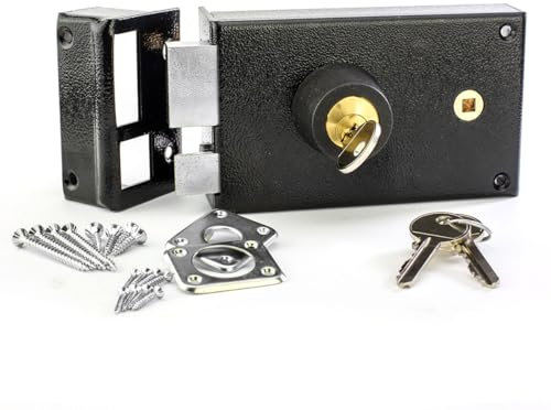 Metalux serie 752 - Serrure en applique Horizontale Gauche 140 x 45 x 85 Fouillot 7 Axe 55 Entraxe 60