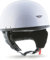 MOTO Helmets® D22 „White“ · Brain-Cap · Halbschale Jet-Helm Motorrad-Helm Roller-Helm Retro · Fiberglas Schnellverschluss SlimShell Tasche S (55-56cm)