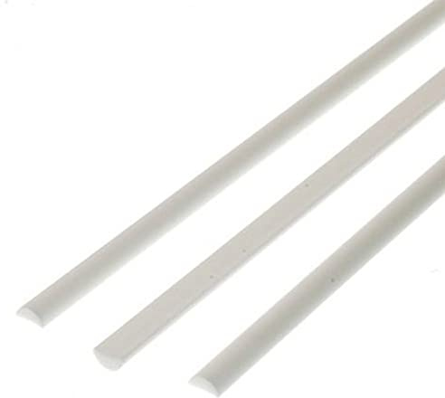 Halbrundstange, 35 cm lang, Durchm. 3,2 mm - 1/8, 3 Stück
