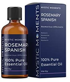 Mystic Moments | Rosmarin spanisches ätherisches Öl 100ml - reines & natürliches Öl für Diffusoren, Aromatherapie und Massage -Mischungen veganer GVO -frei