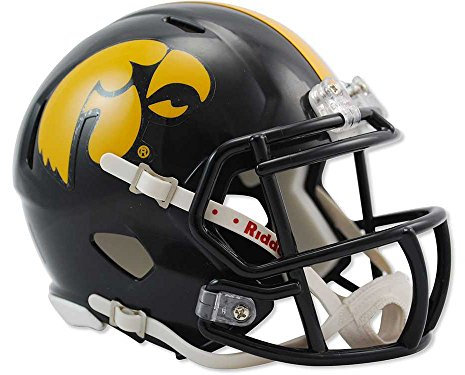 NCAA Speed Mini-Helm, Herren Unisex Damen, 3002058, Iowa Hawkeyes, 7.5 x 6.5