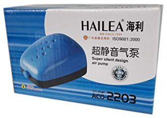 Aquarline Hailea Aco-2203 Single Outlet Air Pump, 140 Liter/Hour