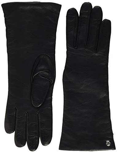 Roeckl Damen Edelklassiker Kaschmir Lang Handschuhe, Schwarz (Black 000), 8 EU