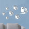 Demiawaking 7Pcs Schöne 3D Aufkleber Abnehmbar Fisch Wandtattoo Wandaufkleber Fuer Schlafzimmer, Kinderzimmer, Wohnzimmer, Badezimmer, Wand Deko (7Pcs-Fisch Muster)