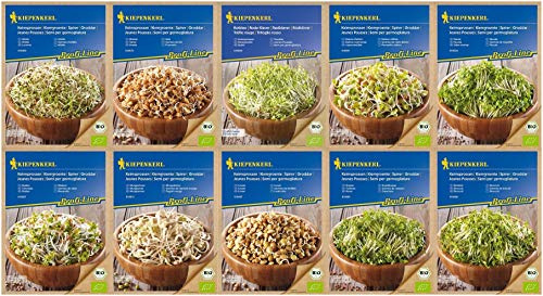 Keimsprossen-Sortiment 10 Bio Sorten
