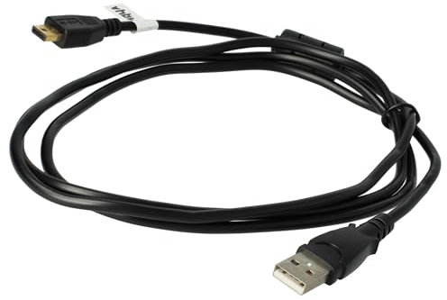 vhbw Câble de données USB (USB standard type A vers appareil photo) compatible avec Nikon Coolpix S50, S50c, S51, S51c, S500 appareil photo, 150 cm