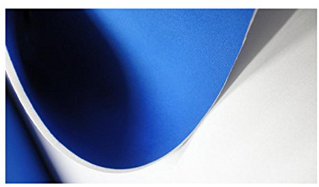 Fabrics-City Weiß/Royalblau 5mm Stretch Schaumstoff Neopren-imitat Stoff Doubleface, ideal für Tauchen, Sport, DIY, Wassersport, Nähen, Kinder, Frauen, Männer, vielseitig, langlebig, 3206