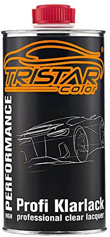 TRISTARcolor 1K Klarlack matt Dose 0,5 Liter Autolack | Wetterfest, lichtecht, UV-beständig, Kratzfest, glatte Oberfläche, ausgezeichnete Haftung, Profiqualität, Made in Germany