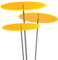 Cazador-del-sol ® - das Original | tres | 3 Stück | Sonnenfänger gelb | Durchmesser 20 cm | Höhe 175 cm