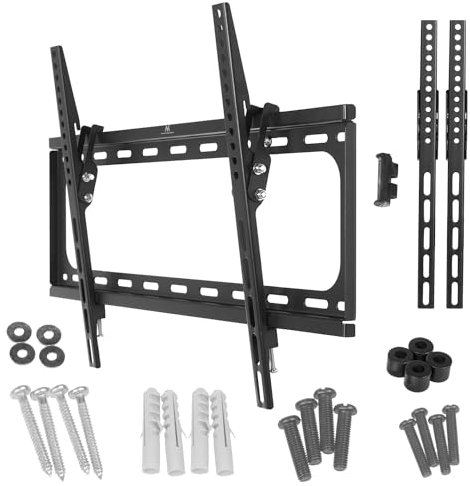 Maclean MC-605N TV Wandhalterung Universal für 37-80 OLED/QLED/LCD/LED/Plasma Fernseher Maximale Belastung bis zu 55 kg VESA von 75x75 bis 600x400mm