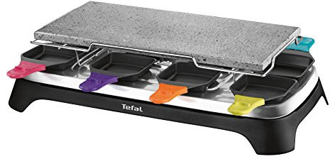 Seb PR303812 Pierrade Raclette avec 8 Coupelles Multicolore 55,3 x 29 x 13 cm
