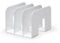 Durable Piano Serre livres Blanc