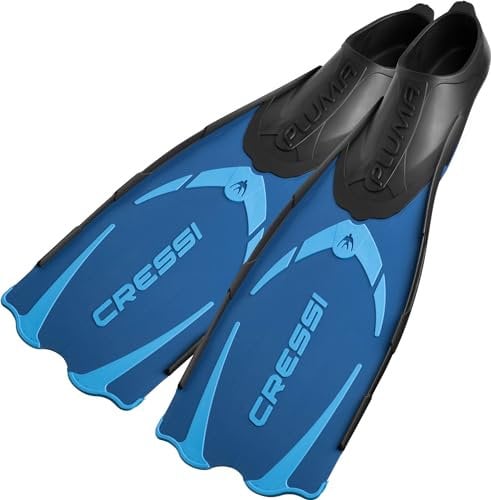 Cressi Pluma / Pluma Bag - Premium Flossen Set, Blau/Hellblau, 45/46