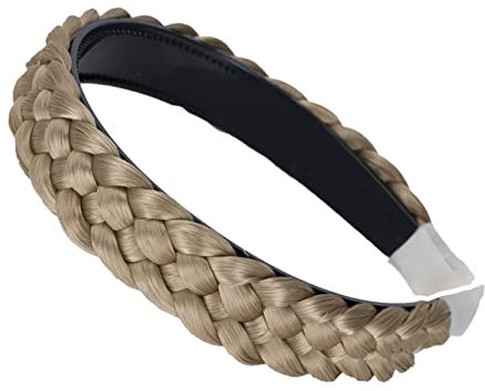 CAISHA Haarreifen Zopf Geflochten Haarteil Haarband Kopfschmuck Haarschmuck Naturblond HR5