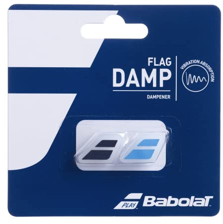 Babolat Schlägerzubehör Flag Damp 2er Pack, schwarz/blau, Einheitsgröße