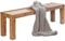 FineBuy Esszimmer Sitzbank Massiv-Holz Akazie Holz-Bank Natur-Produkt Küchenbank im Landhaus-Stil Größe wählbar