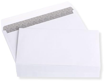 100 St. Kompaktbrief weiß 125 x 235 mm HK ohne Fenster Briefumschlag haftklebend Kuvert