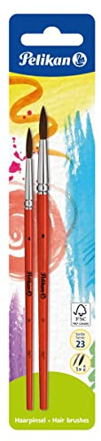 Pelikan 720342 Haarpinsel Sorte 23, Größe: 4 und 8, 2 Stück