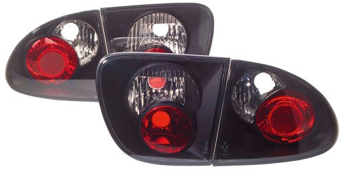 AUTO-STYLE Satz Heckleuchten kompatibel mit Seat Leon 1M 1999-2005 - Smoke/Schwarz