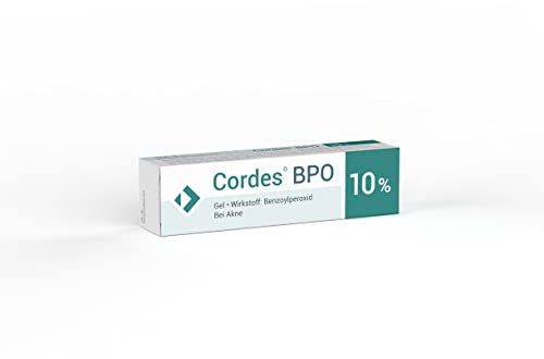 Cordes BPO 10% Akne Gel. Bekämpft wirksam Pickel und Mitesser bei Akne. 30 g