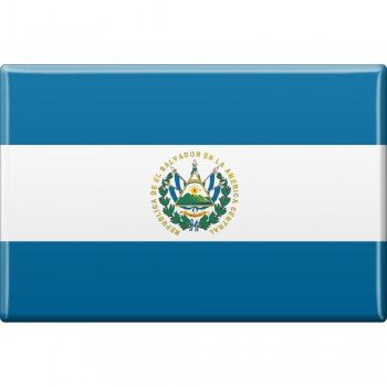 MAGNETBUTTON - EL Salvador - Gr. ca. 8 x 5,5cm (38032) Metall-Magnet Küchenmagnet