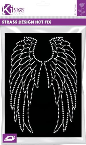 GRAINE CREATIVE Transfert thermocollant Clou et Strass Aile d'ange