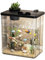 DOEMTY Aquarium Komplett Set, Fischtank Aquarium mit LED-Beleuchtung und Pumpe, Mini Desktop Aquarium, Acryl Aquarium Starter Kit Fisch Tank Kit für Haus Büro Tischdekoration
