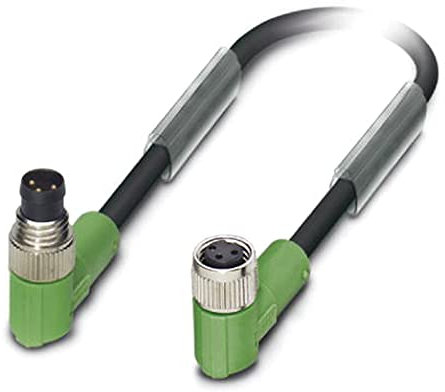 Phoenix Contact SAC-3P-M konfektioniertes Sensorkabel 3-adrig, Stecker gewinkelt / M8 Buchse gewinkelt, Länge 600mm