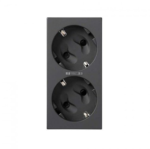 Simon 50010472-038 - Base Doble Schuko A Tornillo Con Led Gr