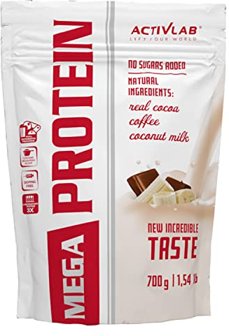 Activlab Protein Pulver - Whey Protein Molkenprotein WPC - Kreatin Taurin - Muskelaufbau - 700 g Banane mit Schokolade MegaProtein
