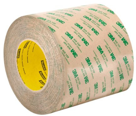 TapeCase 468MP 5 x 60yd High Performance Adhesive Transfer Tape, Converted from 3M 468MP, 5 x 60 Yard Roll