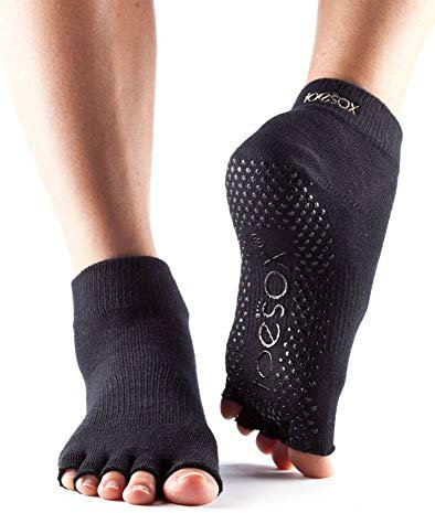 Yoga Mad ToeSox – Zehensocken mit 5 Zehen L Schwarz