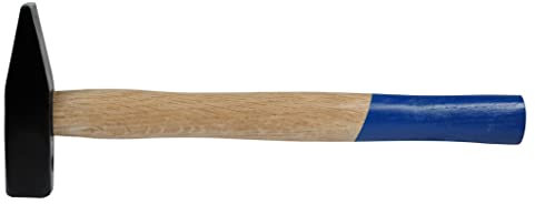 SW-Stahl 50104L Schlosserhammer 400g I Hammer mit Holzgriff aus Esche I Hammer Werkzeug mit vergossenem Ringkeil I Hammer Holzstiel doppelt geschweift I 400g Hammer Werkzeug für Zuhause