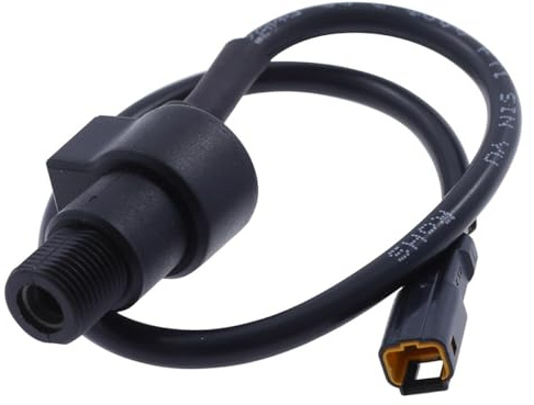 KOSO Geschwindigkeitssignaladapter C W3 JIS Typ A kompatibel mit Yamaha/MBK | Mit abgerundetem W3-Stecker, 250 mm Kabel, 11,5 mm Tachowellengewinde; für KOSO Tachos D64, DB EX-02, DB02, DL025, RX2N, XR-S