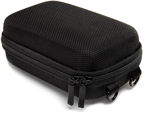 Baxxtar Pure Black L custodia rigida per fotocamere compatte, nero (cinghia - passante cintura) CoolPix W100 - CyberShot DSC HX90 HX95 HX99 - Lumix TZ70 - PowerShot SX720 - Olympus/OM TG-7 TG-6