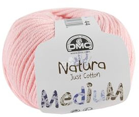 DMC - Natura Médium - Pelote de fil à tricoter et à crocheter | 100% coton - Idéal pour les vêtements | 50 g - 75 m | 27 coloris
