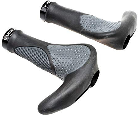 Voxom Griffe Ergo Gr9 Schwarz-Grau, 138mm inkl. Bar Ends, 717000024