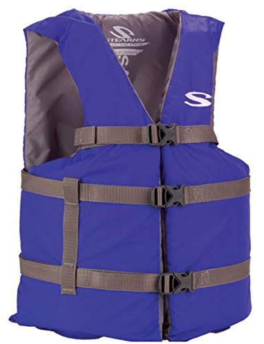 Stearns Adult Classic Series Life Vest, USCG Approved Type III Life Jacket with Standard & Oversized Fits, Great for Boating, Swimming, Watersports, & More