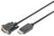 DIGITUS DisplayPort Adapterkabel, DP - DVI (24+1) St/St, 2.0m, m/interlock, DP 1.1a komp.,CE - Schwarz