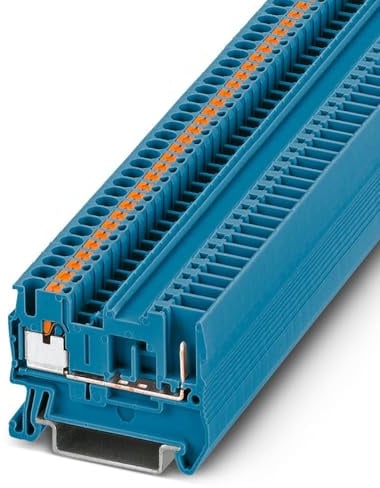 PHOENIX CONTACT PT 2,5/1P BU Durchgangsklemme, Blau, 500 V, 24 A, 2 Anzahl der Anschlüsse, 0.14 mm² - 4 mm² Querschnitt, 50 Stück