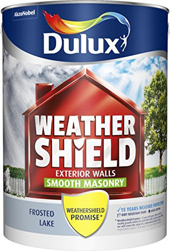 Dulux Weathershield Smooth Masonry Paint - Frosted Lake - 5L