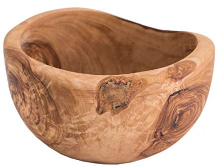 ARISTOS runde Olivenholz Schale Holzschälchen und Nussschälchen für Trockenfrüchte Pistazien (außen circa 11,5 cm)