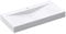 doporro Vasque à Poser 100cm avec Bonde Lavabo Suspendu Blanc Colossum810 Fonte Minérale Solid Surface 100x48x12cm