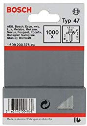 Bosch Accessories Clous Type 47 pour Diverse Agrafeuses, 1.8mm x 1.27mm x 16mm, Lot de 1000