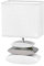 Fischer & Honsel Tischleuchte Liner 1x E14 max. 25,0 Watt, weiß, Stoffschirm, 53581, 17 x 10 x 29 cm (LxBxH)